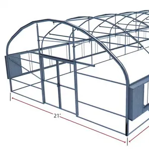 Kualitas baik Poly Tunnel Hijau Rumah biaya rendah diskon besar Polytunnel Berry rumah kaca