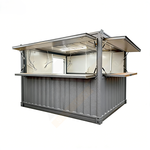 ร้านอาหาร/ร้านค้า/บาร์กลางแจ้งในตู้คอนเทนเนอร์เหล็กสำเร็จรูปขนาด 20 ฟุต พร้อมอุปกรณ์ครบครัน ขยายได้เป็นครัวแบบโมดูลาร์ทันสมัยขนาด 10 ฟุต - Product Image 1