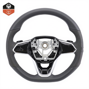 Volant en fibre de carbone et cuir avec affichage LED pour Volkswagen <span class=keywords><strong>Golf</strong></span> 4-8 GTI <span class=keywords><strong>GTR</strong></span> 2006-2022 - Product Image 1