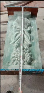 Molde de balaustre con forma de hoja prefabricada de hormigón plástico de 60cm y 70cm de altura, molde de pasamanos decorativo para barandillas - Product Image 4