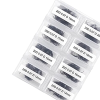 Cils individuels en grappes tuftées segmentées douces faits à la main en PBT, plateau personnalisé, kit d'extension de cils DIY, boîte de 10 rangées