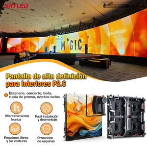 Écran LED de location étanche P2.6 P3.91 P4.81 pour extérieur et intérieur, avec cabinet en aluminium de 4 m de large et 3 m de haut - Product Image 2