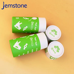 Vente en gros boîte de tubes en papier cadeau cosmétique en carton cylindrique personnalisé emballage de tube en papier rond pour café kraft brun - Product Image 2