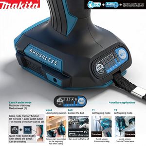 Atornillador de Impacto Inalámbrico Original <span class=keywords><strong>Makita</strong></span> DTD173 de 18 V y 3600 RPM, Destornillador <span class=keywords><strong>Eléctrico</strong></span> de 180 Nm con Modo T para Madera/Pernos, Compatible con Batería <span class=keywords><strong>Makita</strong></span> de 18 V - Product Image 5