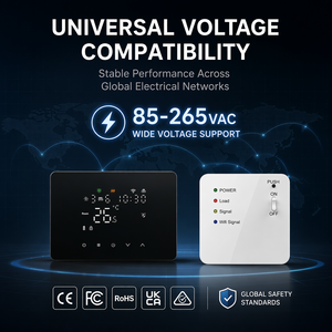 <span class=keywords><strong>Termostato</strong></span> Smart Moderno per Casa WiFi/Tuya 220V per Riscaldamento Elettrico con Controllo Touch Screen Componenti Flessibili per Riscaldamento a Pavimento per Ambienti Interni - Product Image 3