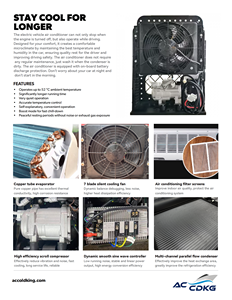 שקט 12v 24v רכב משאית dc מערכות מיזוג אוויר חניה קריר יחידת AC עבור משאיות חצי אקלים - Product Image 3