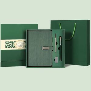 Coffret Cadeau d'Entreprise Haut de Gamme, Cadeaux Promotionnels, Ensemble Cadeau Moderne de Luxe en Cuir PU, Bloc-Notes A5, Coffret Cadeau d'Affaires avec Stylo et Clé USB - Product Image 1