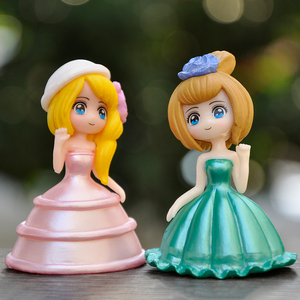 Figurine de Princesse 3D pour Petite Fille, Poupée Articulée, Boîte Cadeau pour Enfants, Miniature en PVC, Ornement Artisanal, Figurines, Décoration de Voiture et de Bureau - Product Image 4