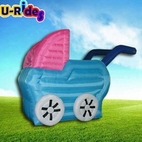 En gros Personnalisé Durable Géant Gonflable Art Modèle Dessin Animé Décoration De Vacances Gonflable Bébé Modèle De Voiture pour La Publicité