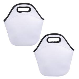 Sublimation Blanks Neoprene <b>Lunch</b> <b>Bag</b> Reusable Insulated <b>Lunch</b> <b>Box</b> Carry Case Handbags with Zipper for Adult Work Outdoor Travel - Product Image 1
