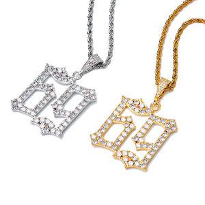 Collier avec pendentif 6ix9ine, rappeurs populaires, serti de pierres en zircon cubique AAA, numéro <span class=keywords><strong>69</strong></span>, bijoux hip-hop unisexe - Product Image 4