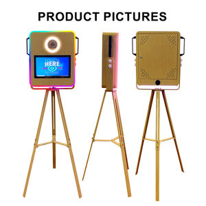 이벤트 렌탈용 15.6인치 터치스크린 포함 카메라 셀피 스테이션 포토부스 쉘 스탠드 머신 - Product Image 5