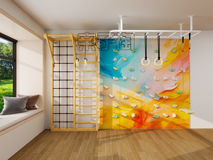 Muro de Escalada Educativo para Niños, Agarres de Escalada Coloridos, Material de Madera para el Hogar, Escuela, Hospital, Parque de Aventuras, Guardería - Product Image 4