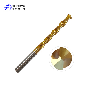 Heavy Duty M42 Cobalt Drill <strong>Bit</strong> HSS Co 8% Titanium Coated Type W Fast Spiral 135&deg; Split Point for Stainless Steel Hardened Steel - Product Image 1