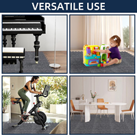 Tapis en feutre haute densité pour salle de sport à domicile et bureau, tapis de puzzle insonorisant, protection des sols en bois et réduction du bruit