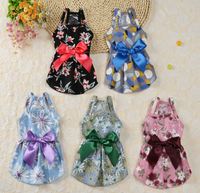 Robe plissée pour chien, vêtements animaux superposées, mignon, pour printemps