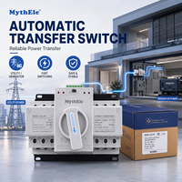 MythEle ATS 2P 4P 125A 230V 380V Micro-interrupteur automatique (CB) (PC) Commutateur de transfert automatique double alimentation