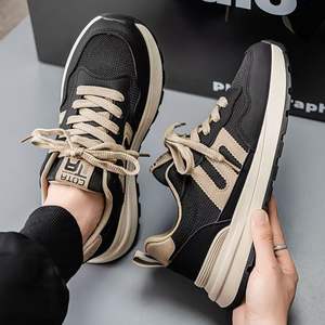 Men's 2025 New Winter Mesh Breathable Versatile Casual Sports Shoes Running <b>Thick</b>-Soled Pointed Toe Monk Strap Shoes - Product Image 3