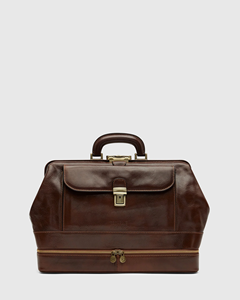 <span class=keywords><strong>Borsa</strong></span> medica leggera personalizzata in pelle marrone - Product Image 1