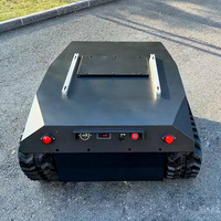 Châssis de robot chenillé télécommandé TinS-17, capacité de charge 700 kg, avec système d'amortissement de suspension pour livraison tout-terrain en extérieur