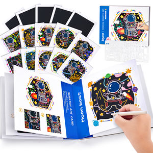 Papel para Rascar de Alta Calidad Joycat, Manualidades de Arte Mágico con Arcoíris, Libro de Dibujo para Rascar, Papel Negro para Niños - Product Image 1