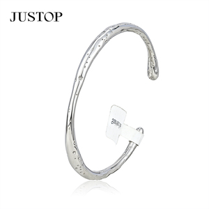 JUSTOP stainless steel Cuff <b>Bracelet</b> <b>Ball</b> Design Unisex Classic Fashion Jewelry Alloy Bangle - Product Image 3