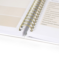 Impression personnalisée Planificateur de soins personnels Cahier de travail de manifestation quotidienne Journal à couverture rigide en spirale Cahier de journal de réflexion d'affirmation