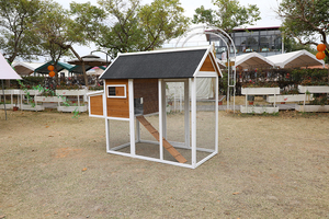Factory Oem Custom Pet House cortile di pollame anatra gabbia di pollo all'aperto grande pollaio in legno per galline ovaiole - Product Image 3