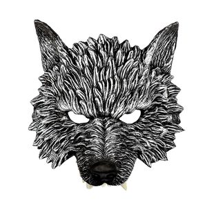 Disfraz de Halloween Adulto Realista Media Máscara <span class=keywords><strong>Lobo</strong></span> Máscaras <span class=keywords><strong>Hombre</strong></span> <span class=keywords><strong>Lobo</strong></span> Animal Mono Máscara Gorila Marrón - Product Image 1