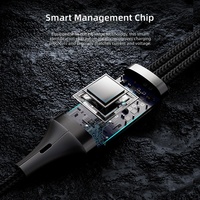 Kabel Pengisian Cepat Ramah Lingkungan 3-in-1 TPE/PVC Berlapis Nilon Anti-Kusut Tahan Lama Universal untuk Ponsel & Tablet