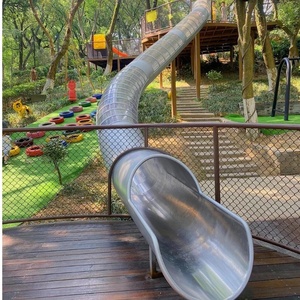Toboggan tubulaire professionnel en acier inoxydable sur mesure pour équipement de jeux d'extérieur pour enfants, parc d'aventure - Product Image 1
