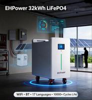 Batterie de stockage d'énergie domestique LiFePO4 32 kWh 51,2 V 628 Ah ≥10KCycle OEM/ODM Solaire ESS avec service de marque privée pour usage résidentiel