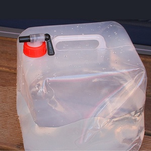 Sac d'eau potable pliable de 20 L haute capacité pour camping, transport en voiture et remplissage extérieur - Product Image 3