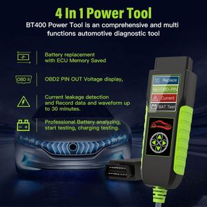 BT400 12V Multifunctional Battery Tester OBD-Pin Current Bat Test Car <b>Diagnostic</b> <b>Tool</b> for All Cars - Product Image 5