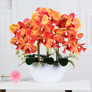 Plantes d'orchidées <span class=keywords><strong>dendrobium</strong></span> au toucher réel M609, orchidées <span class=keywords><strong>phalaenopsis</strong></span>, fleurs d'orchidées, arrangement d'orchidées avec pot - Product Image 2