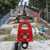 Offre Spéciale palan de sauvetage tout-terrain de 10 tonnes avec protection contre les chutes de poulie en aluminium 50kN robuste pour l'escalade