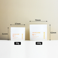 Pots en plastique PP écologiques 50g 100g vides pour crème, cosmétiques, crème visage, beurre corporel, lotion de soin, crème contour des yeux