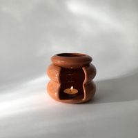 Brûleur d'huiles essentielles fait main, diffuseur d'aromathérapie en céramique moderne, brûleur de cire fondue, diffuseur de parfum