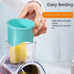 Đa Chức Năng Của Nhãn Hiệu <span class=keywords><strong>Slicer</strong></span> Rau Shredder Cutter Chopper Rau Vắt Tay Với 3 Bên Trong Có Thể Điều Chỉnh Lưỡi - Product Image 3