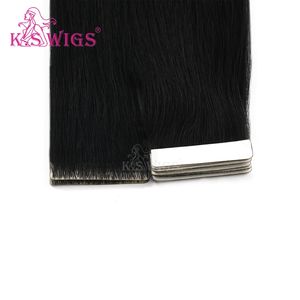 Extensiones de Cabello Humano K.SWIGS Premium con Cinta Adhesiva de PU Sin Costuras, Doble Trama, Cabello Virgen Remy Chino de Alta Calidad, Natural y Cómodo - Product Image 2
