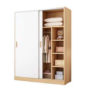 Armario de Almacenamiento Moderno y Sencillo para Dormitorio Familiar Pequeño con Puerta Corredera Extensible - Product Image 4