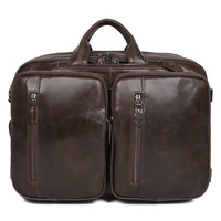 Sac pour homme en cuir véritable de créateur américain vintage, sacoche pour ordinateur portable, mallette, sac à main, sac à bandoulière, sac à dos, style professionnel