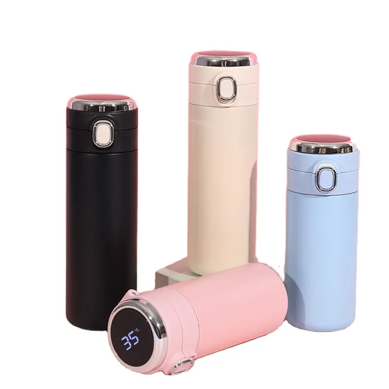 Gift Fahrenheit Thermal water bottle with display 304 stainless steel intelligent temperature display thermos