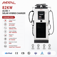 Systèmes d'énergie solaire hybrides Amppal 82 kW, solutions pour véhicules électriques, nouvelles énergies, stations de recharge rapide pour véhicules électriques au sol, protection IP54