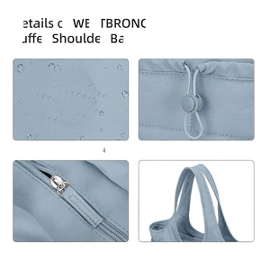 Bolsos de Mano Grandes de Nailon con Cierre Abierto, Acolchados, Estilo Vintage, para Mujer, Bolsos de Compras, para Viajes Diarios, para la Playa - Product Image 5