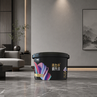 Peinture murale flexible à séchage rapide, couleur gris premium personnalisée, écologique, sans formaldéhyde, texture mate, peinture au latex de riz glutineux