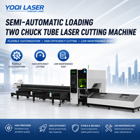 Machine de découpe laser à fibre semi-automatique Q5-12 3 kW à montage latéral pour tubes et conduits CVC