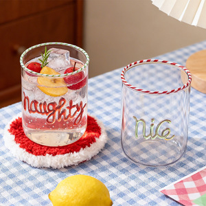 Bicchiere <span class=keywords><strong>in</strong></span> <span class=keywords><strong>Vetro</strong></span> Borosilicato Trasparente Gleam DC-58 da 15oz <span class=keywords><strong>con</strong></span> Lettere 3D, Coperchio <span class=keywords><strong>con</strong></span> Cannuccia, Lavabile <span class=keywords><strong>in</strong></span> Lavastoviglie e Microonde, Personalizzabile per Casa - Product Image 3