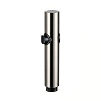Douchette WC moderne en acier inoxydable écologique avec buse unique, fixation murale pour salle de bain et toilettes