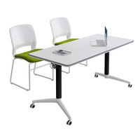 Bureau d'ordinateur pliable moderne portable table de salle de conférence pliable pour école mobile